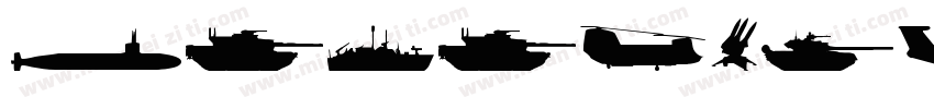 military font字体转换